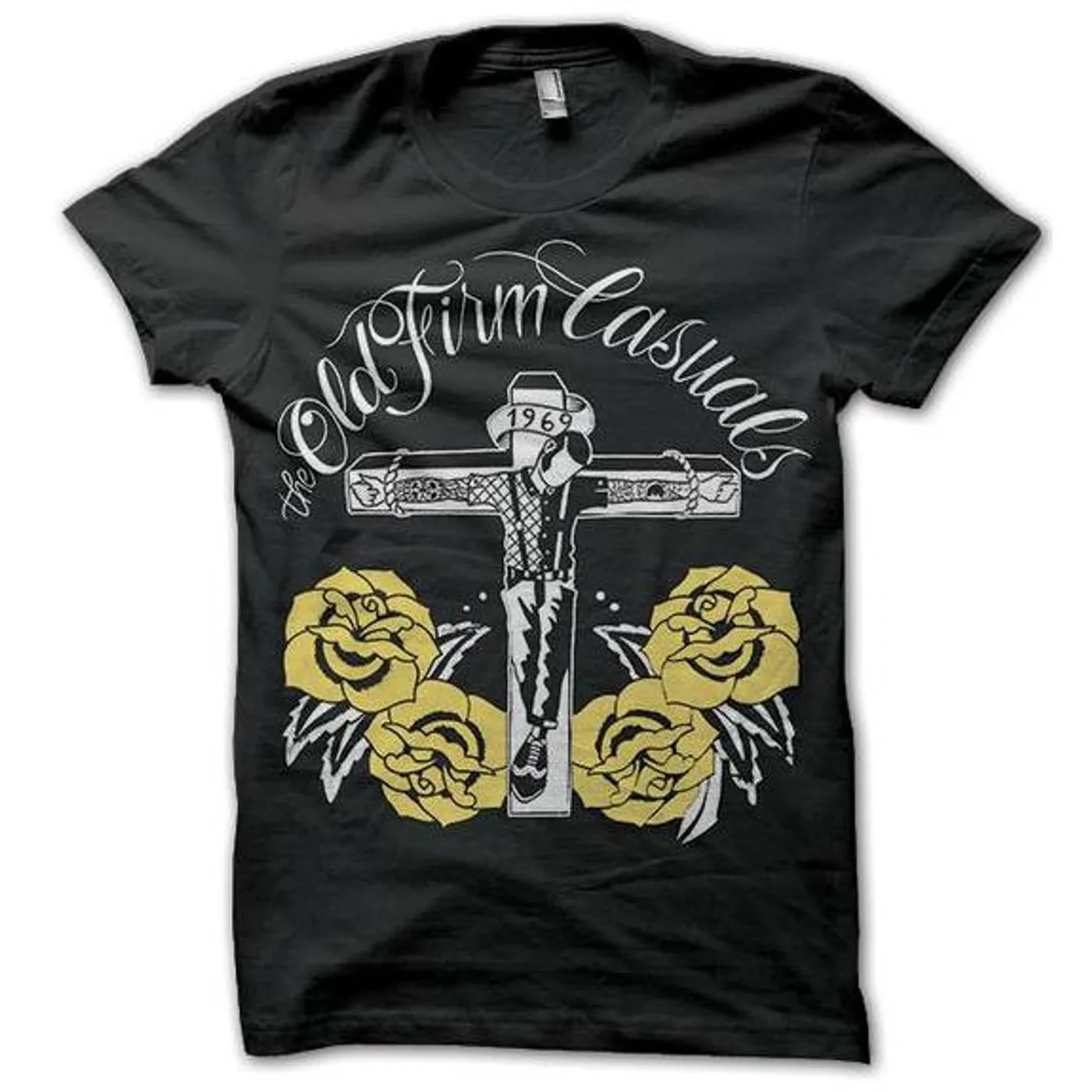 The Old Firm Casuals - Crucified - Gold Roses - T-Shirt