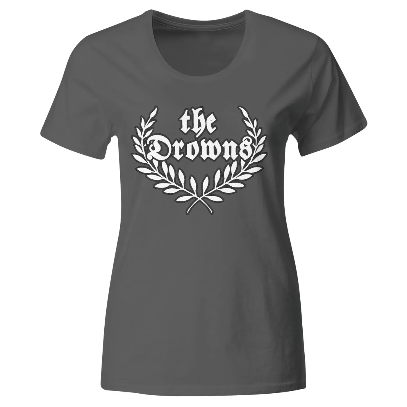 The Drowns - Wreath Logo - Grey - T-Shirt - Fitted