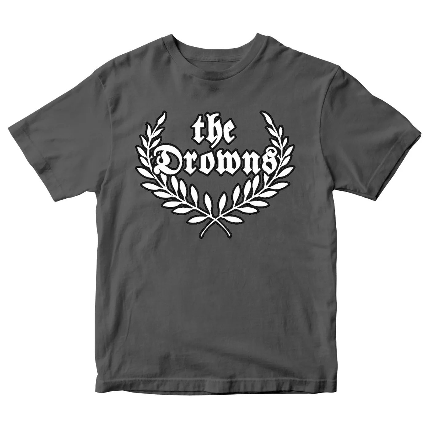 The Drowns - Wreath Logo - Grey - T-Shirt