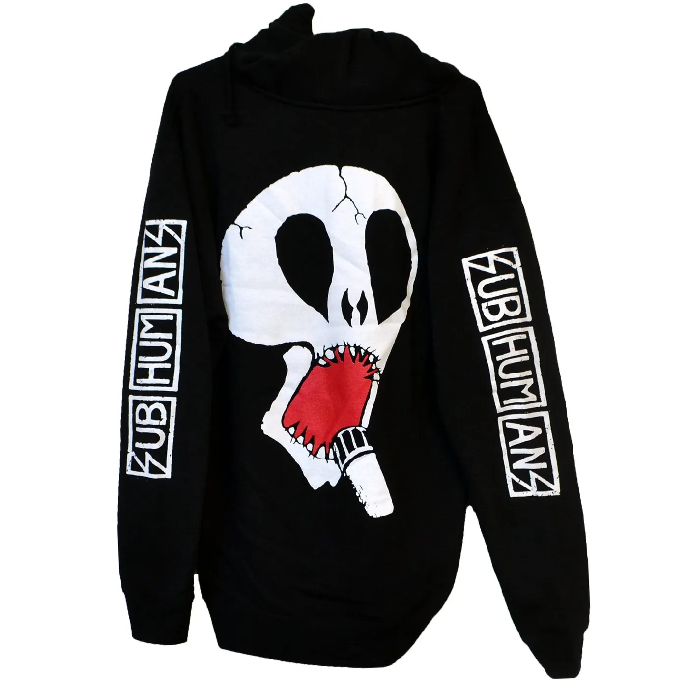 Subhumans - Skull Logo - Black - Zip-Up Hoodie