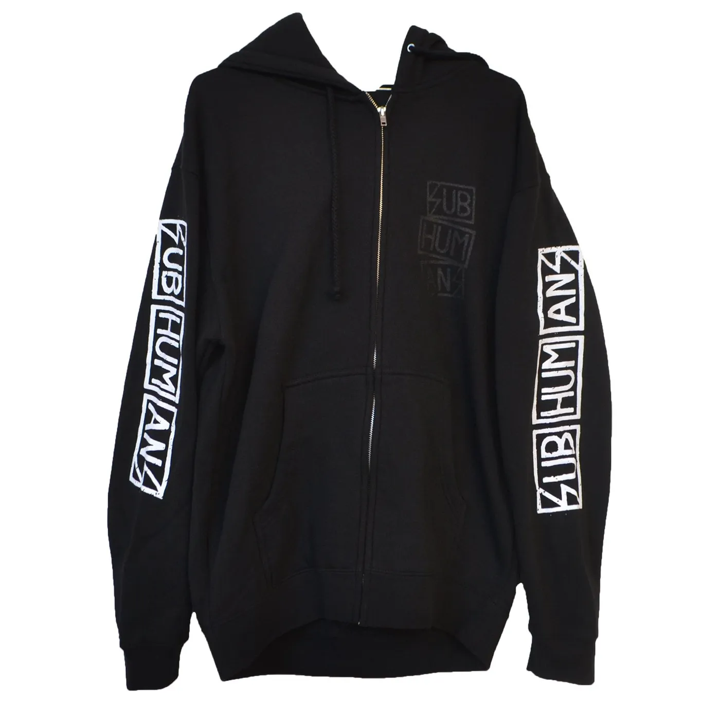 Subhumans - Skull Logo - Black - Zip-Up Hoodie