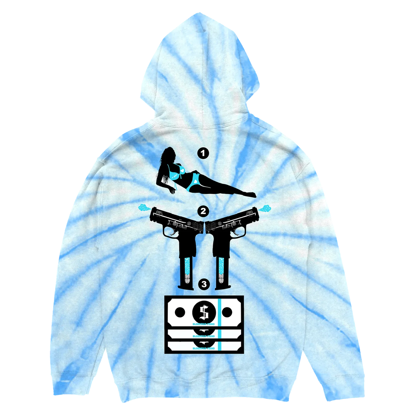 Lil Mosey Limited Edition Blue Tye Dye Hoodie