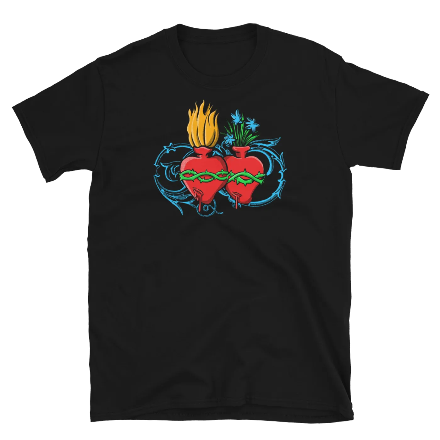 Los Ángeles Azules Hearts T-Shirt