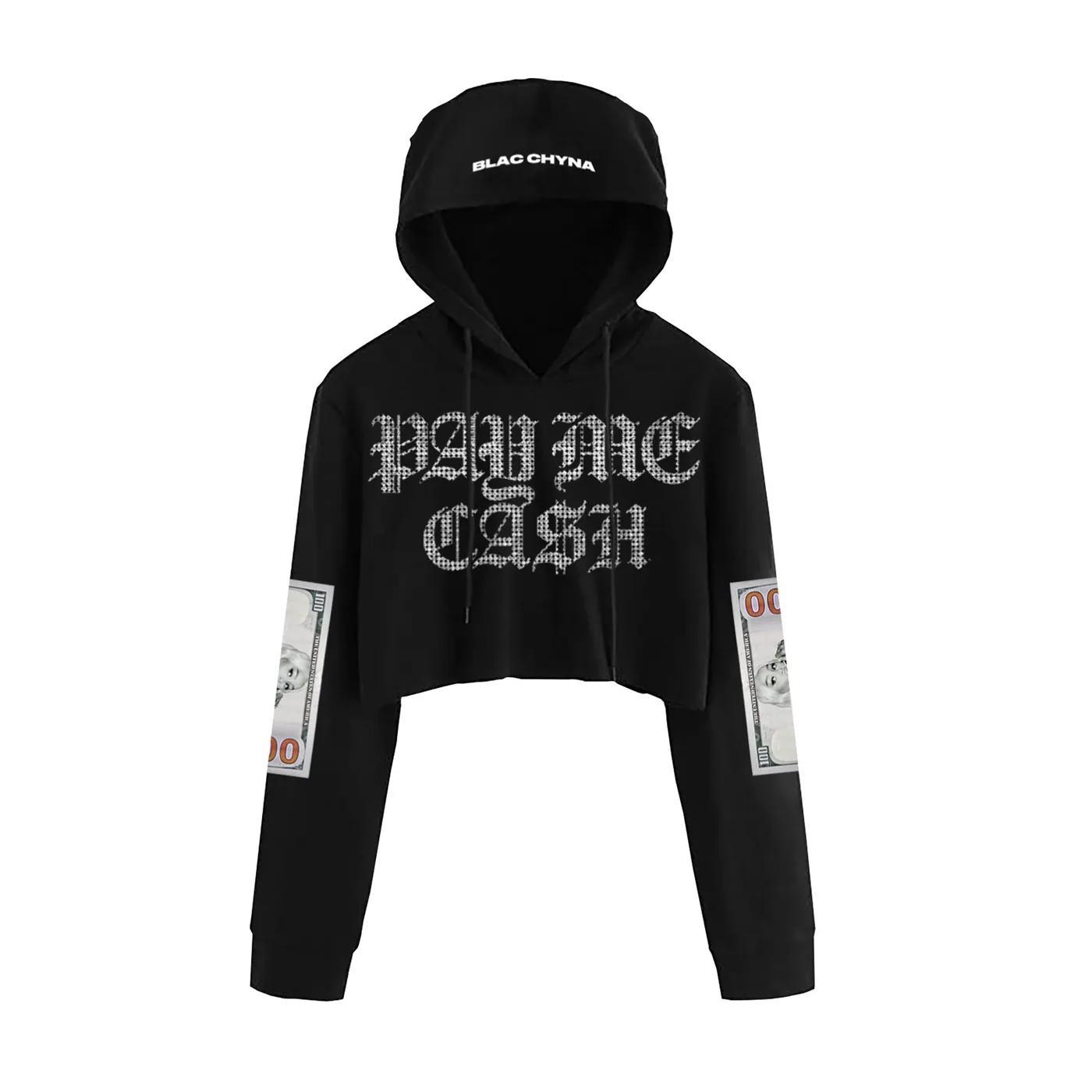 Blac Chyna Pay Me Cash Crop Hoodie + Digital Single