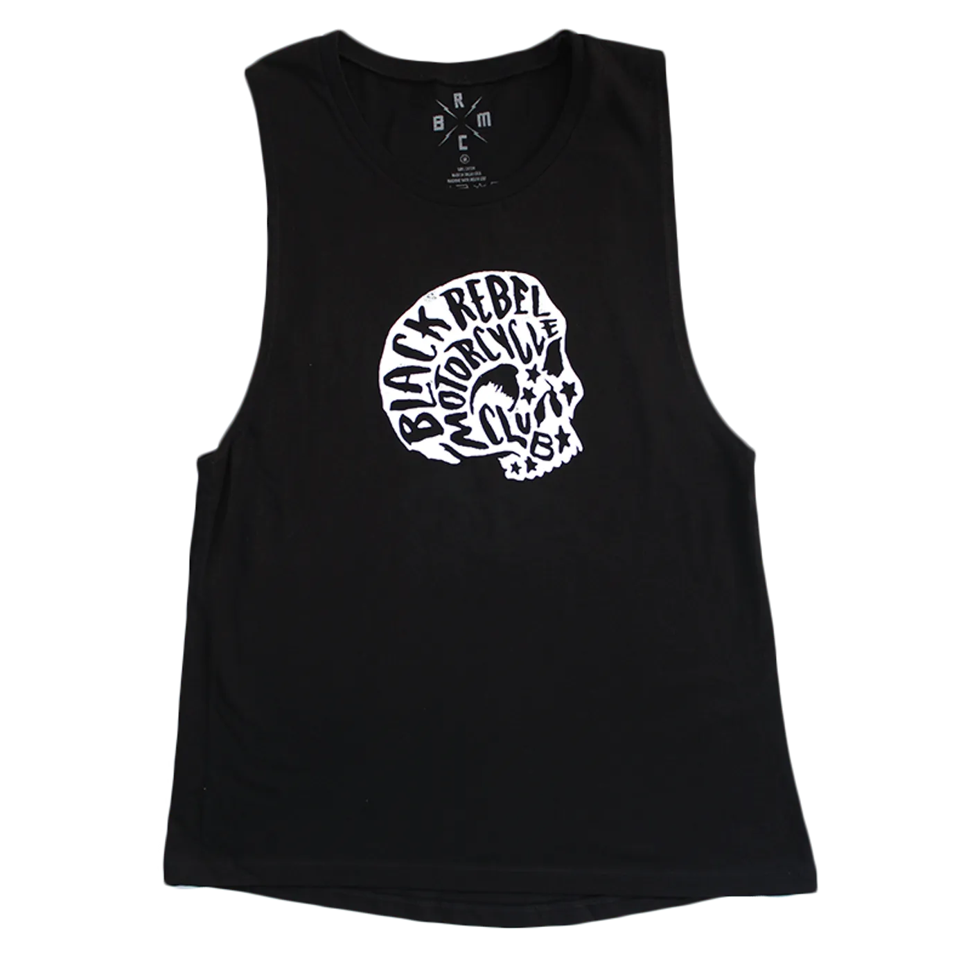 Black Rebel Motorcycle Club B.R.M.C.® SKULL SCRIPT WOMENS BLACK TANK