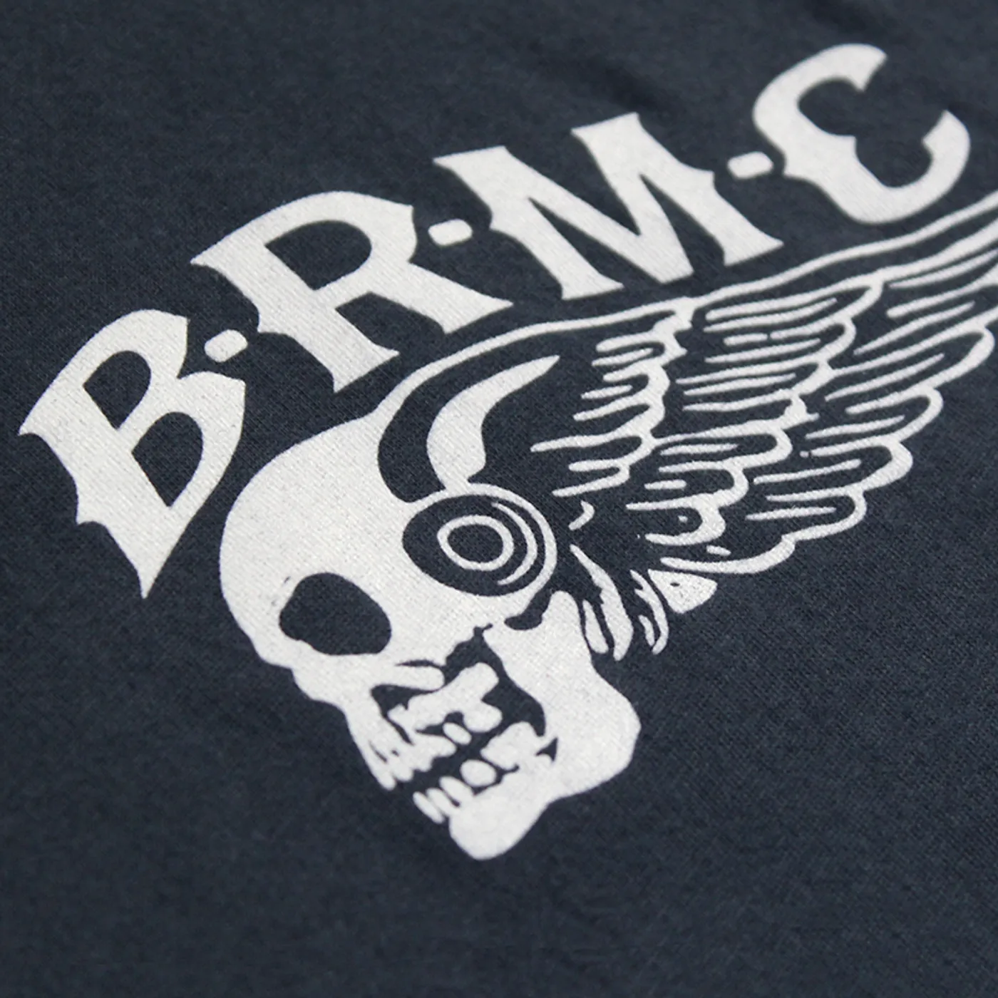 Black Rebel Motorcycle Club B.R.M.C.® WINGED SKULL NAVY TEE