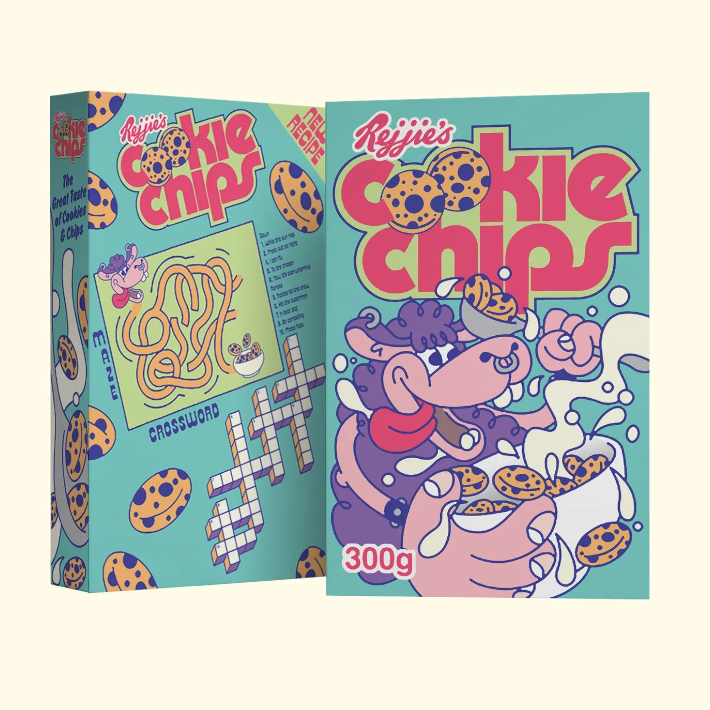 Rejjie Snow Cookie Chips Cereal + White Tee