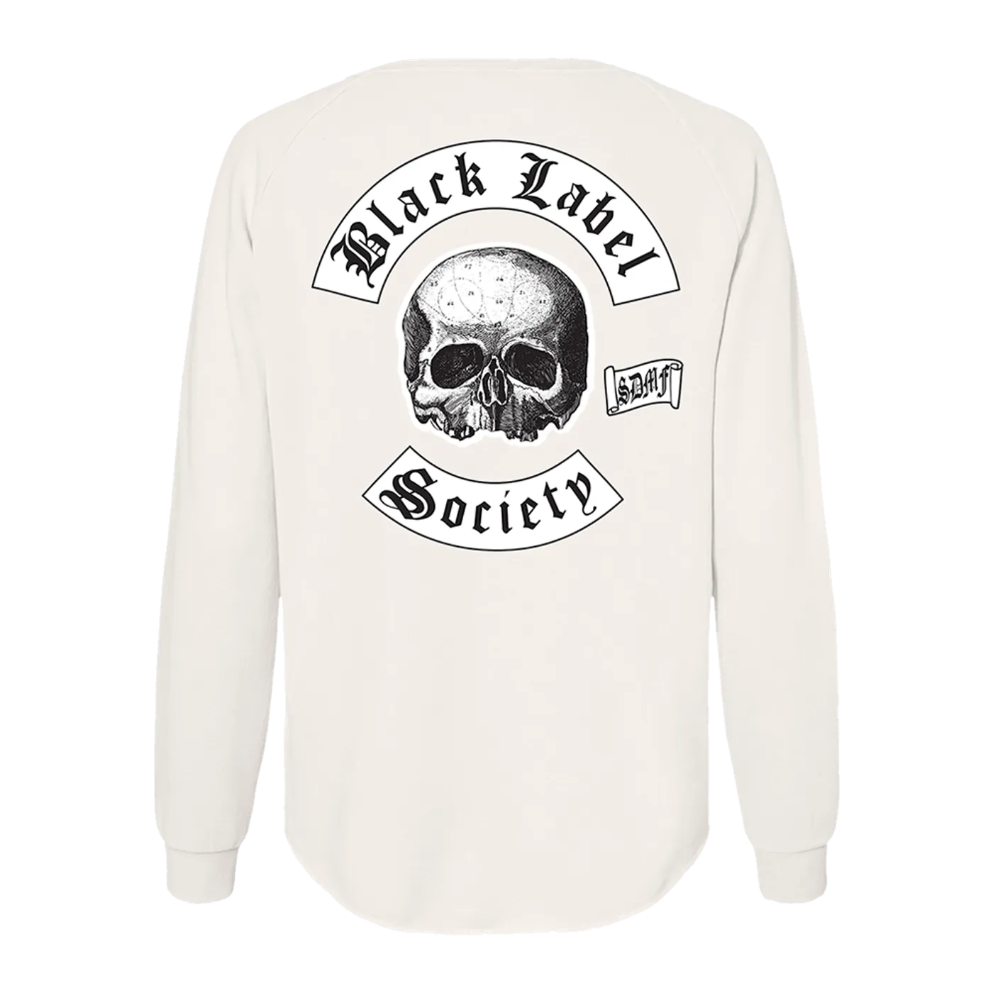 Black Label Society LOVE Ladies White Crewneck