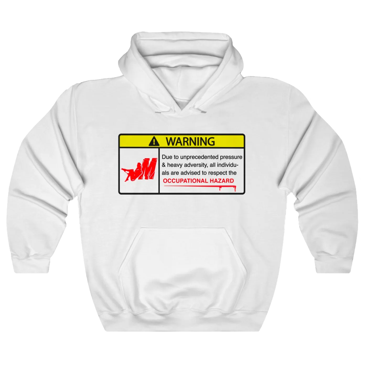 Mozzy Warning - White Hoodie