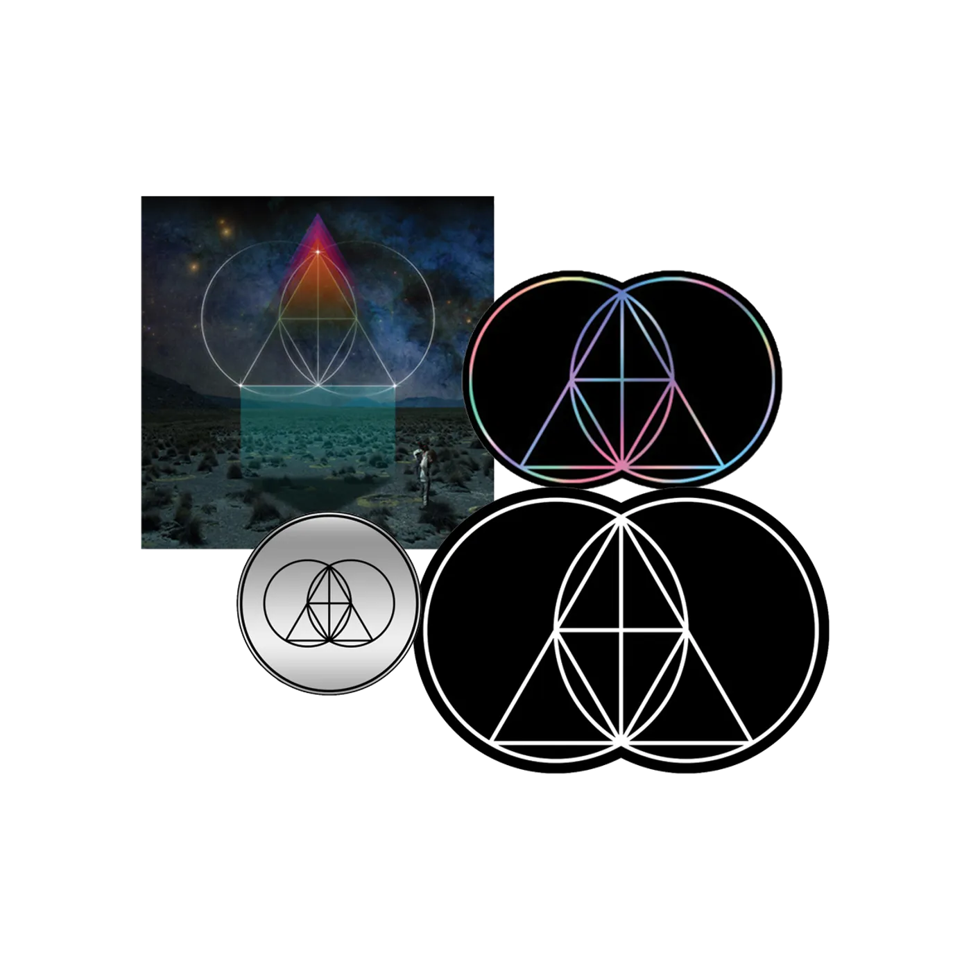 The Glitch Mob DRINK THE SEA PIN, PATCH & STICKER BUNDLE