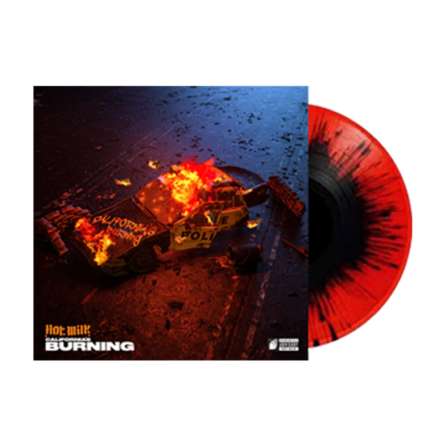 Hot Milk SIGNED CALIFORNIA'S BURNING 7" VINYL