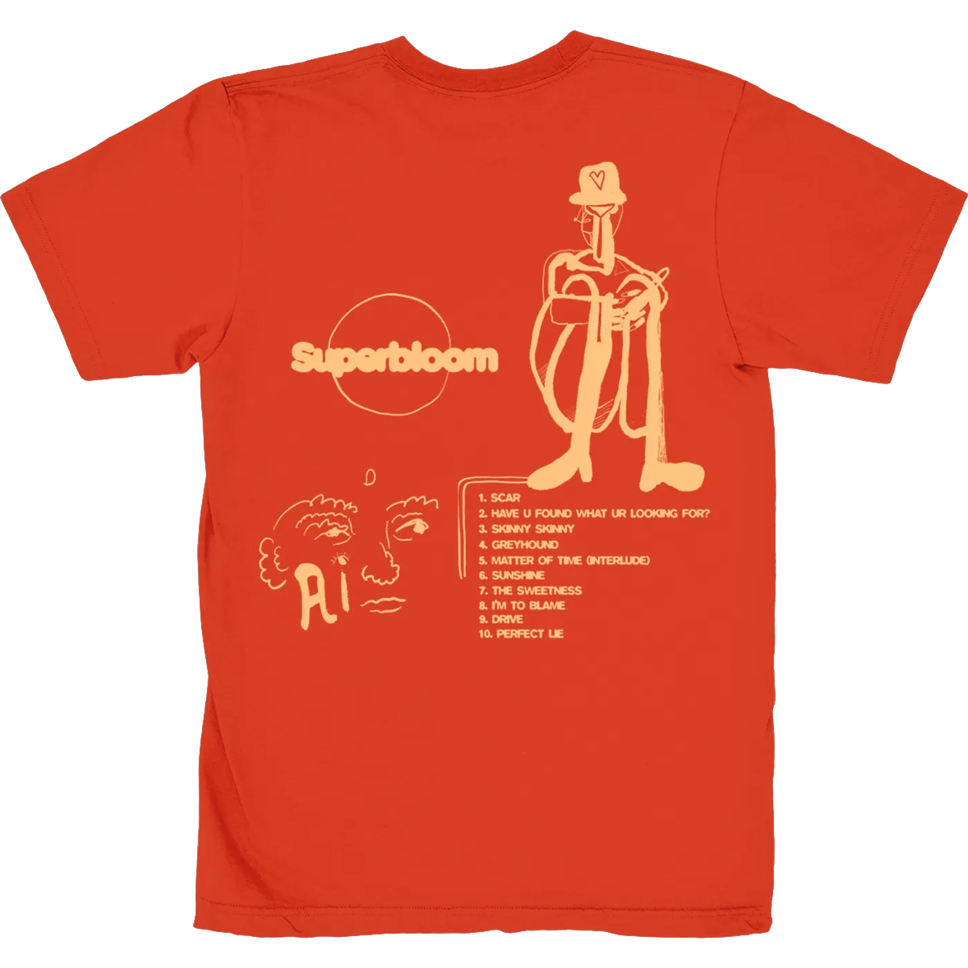Ashton Irwin ORANGE SUPERBLOOM TEE