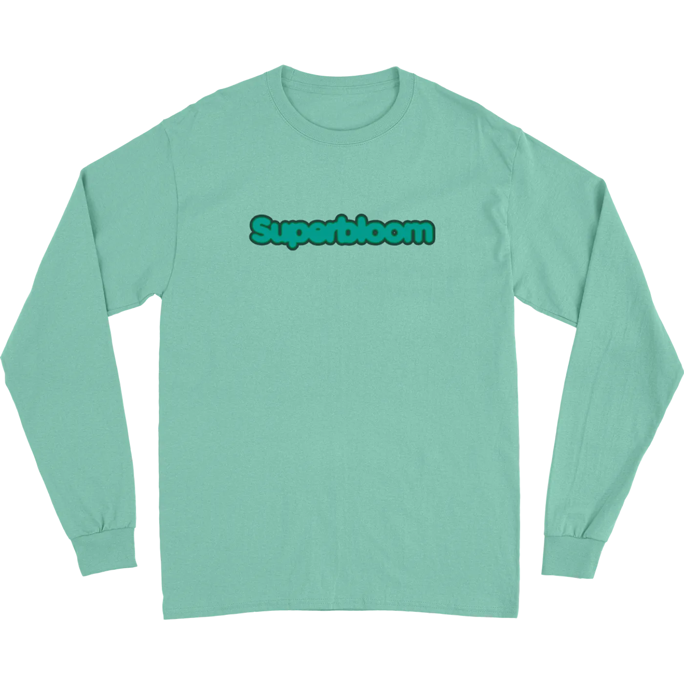 Ashton Irwin TEAL SUPERBLOOM LOGO L/S