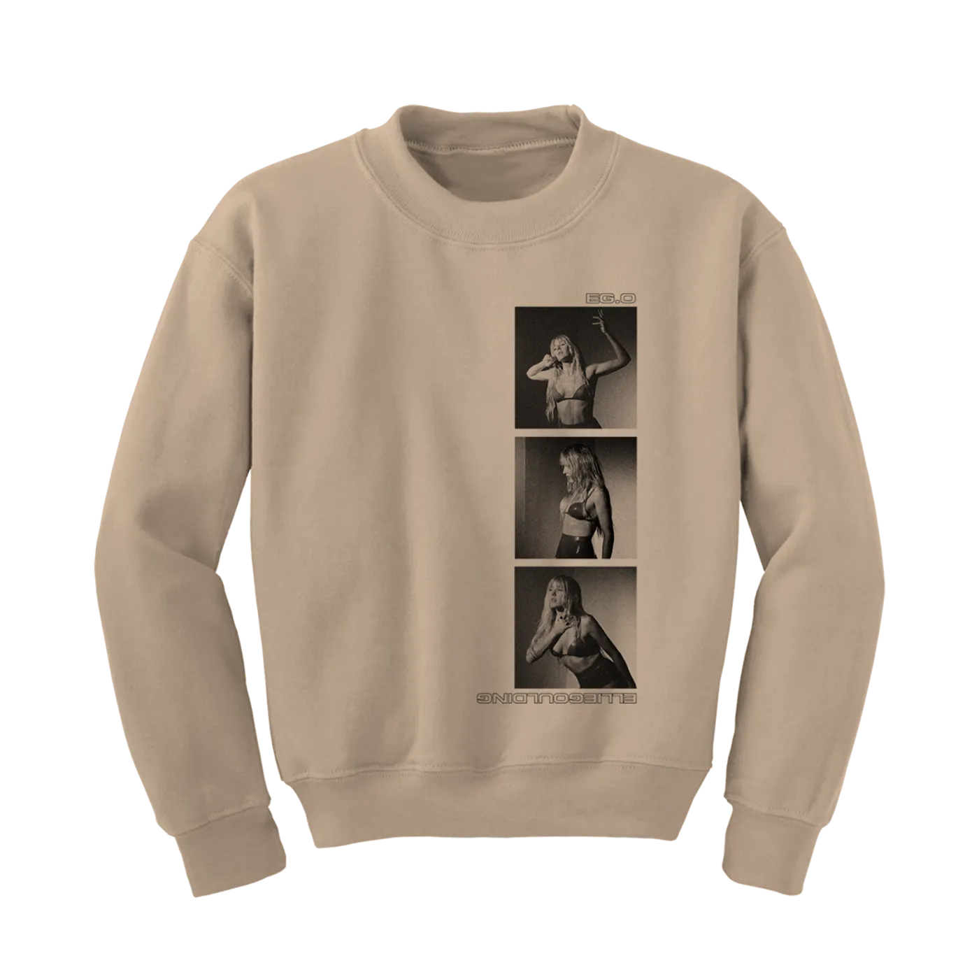 ELLIE GOULDING STACKED CREWNECK