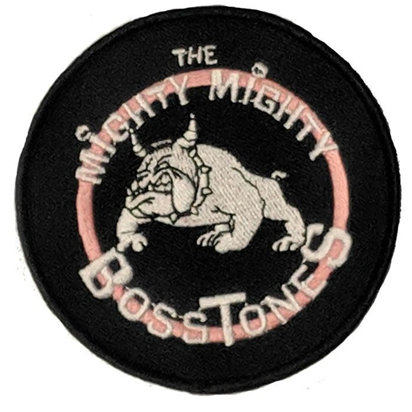 MIGHTY MIGHTY BOSSTONES Round Bulldog Emblem Black Patch