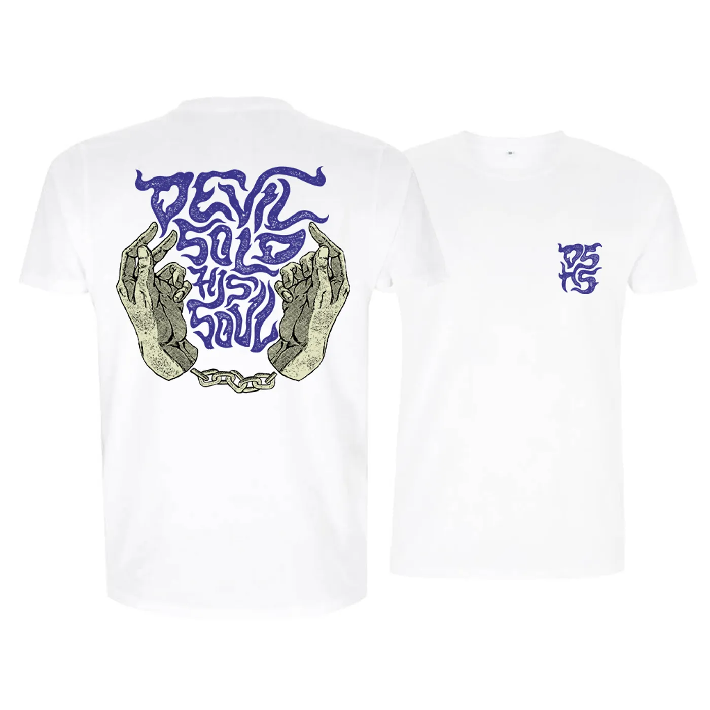 Devil Sold His Soul Shackled T-Shirt - White