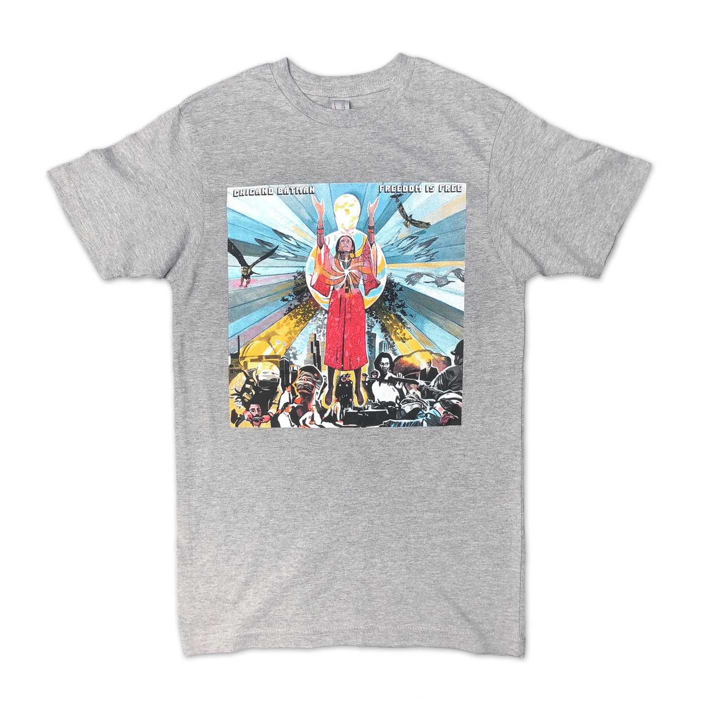 Chicano Batman Freedom is Free 2017 Unisex Tour T (Grey)