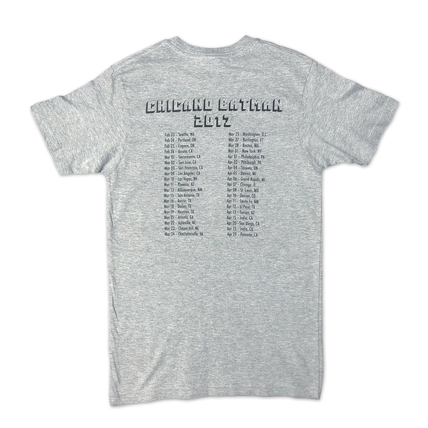 Chicano Batman Freedom is Free 2017 Unisex Tour T (Grey)