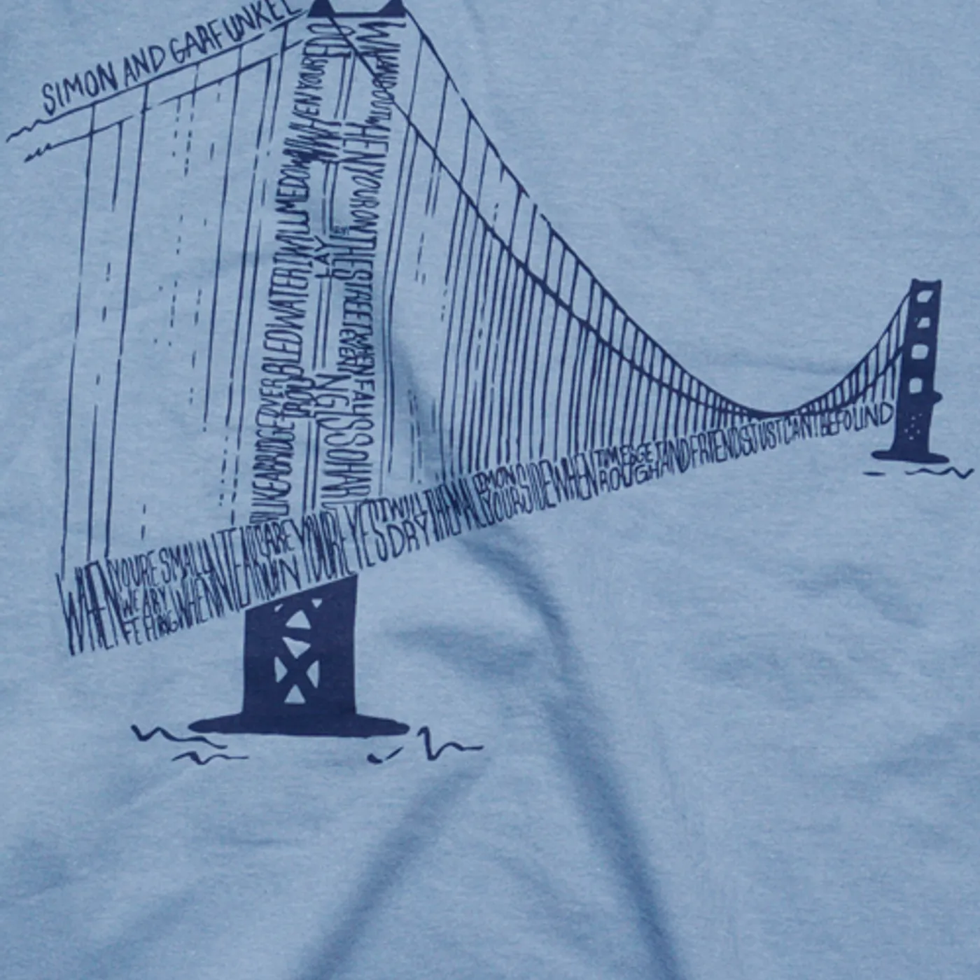 Simon & GarfunkelBridge over Troubled Water Logo" T-Shirt