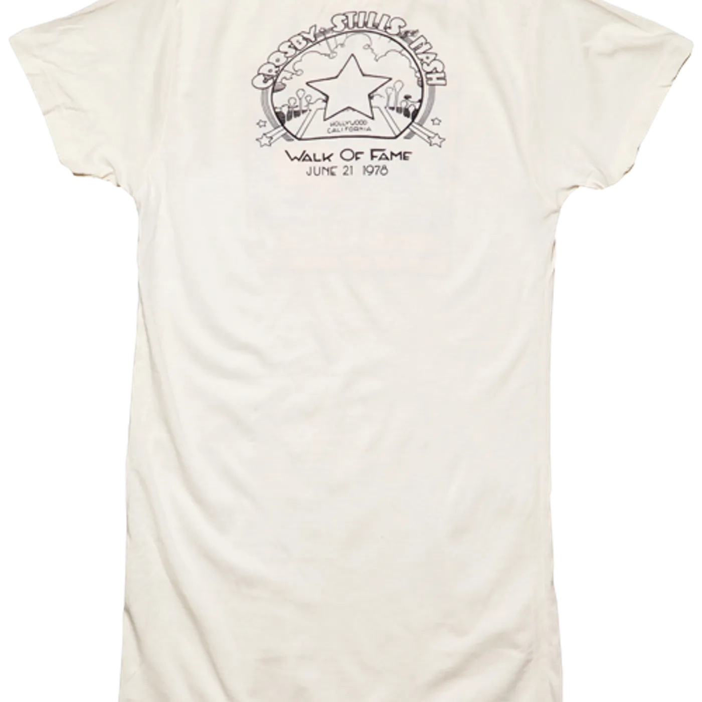 Crosby, Stills & Nash CSN "1978 Walk of Fame/Peaches Records" Womens T-Shirt