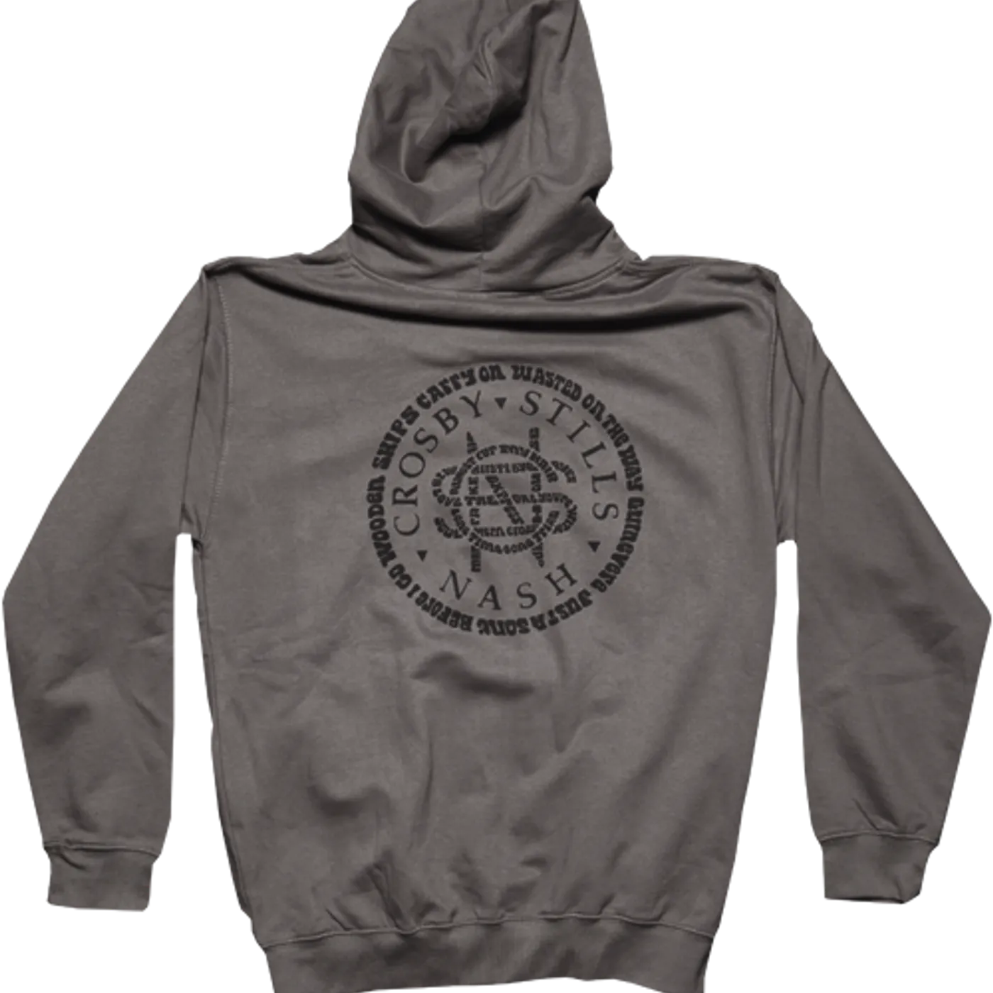 Crosby, Stills & Nash CSN "Song Titles Circle Logo" Zip Hoodie