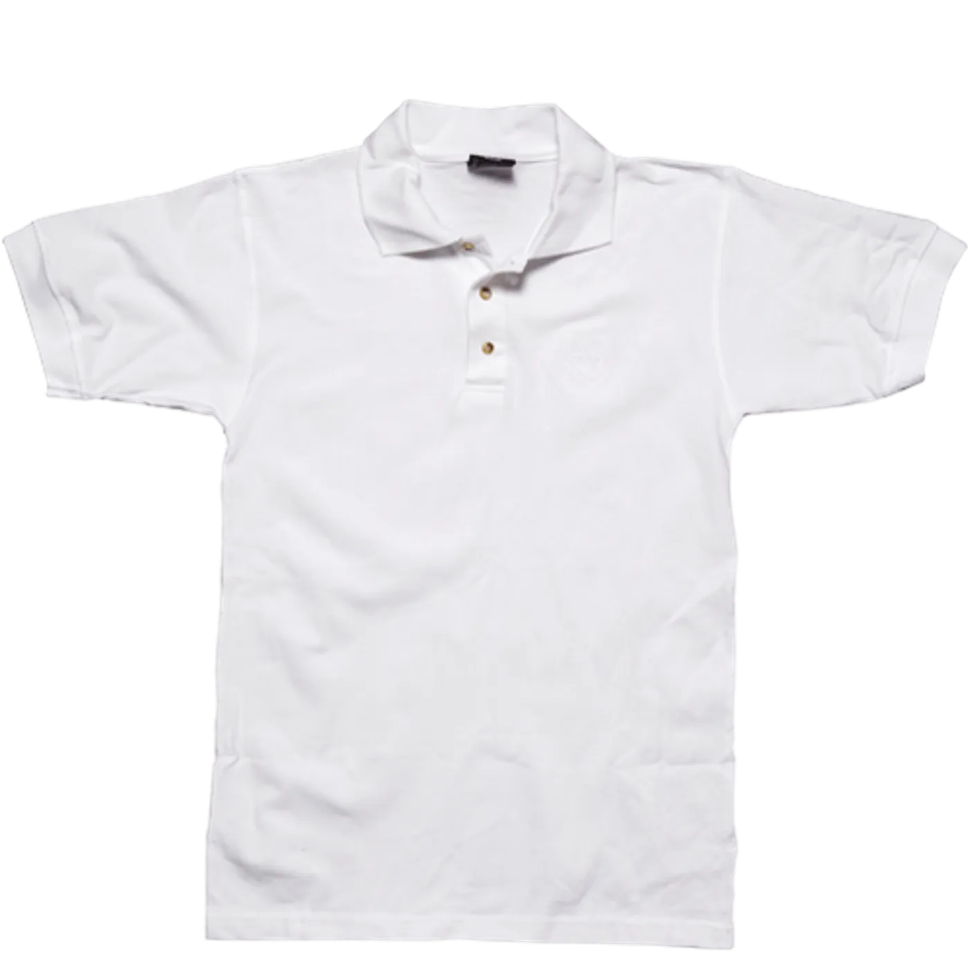 Crosby, Stills & Nash White Polo-Embroidered Logo