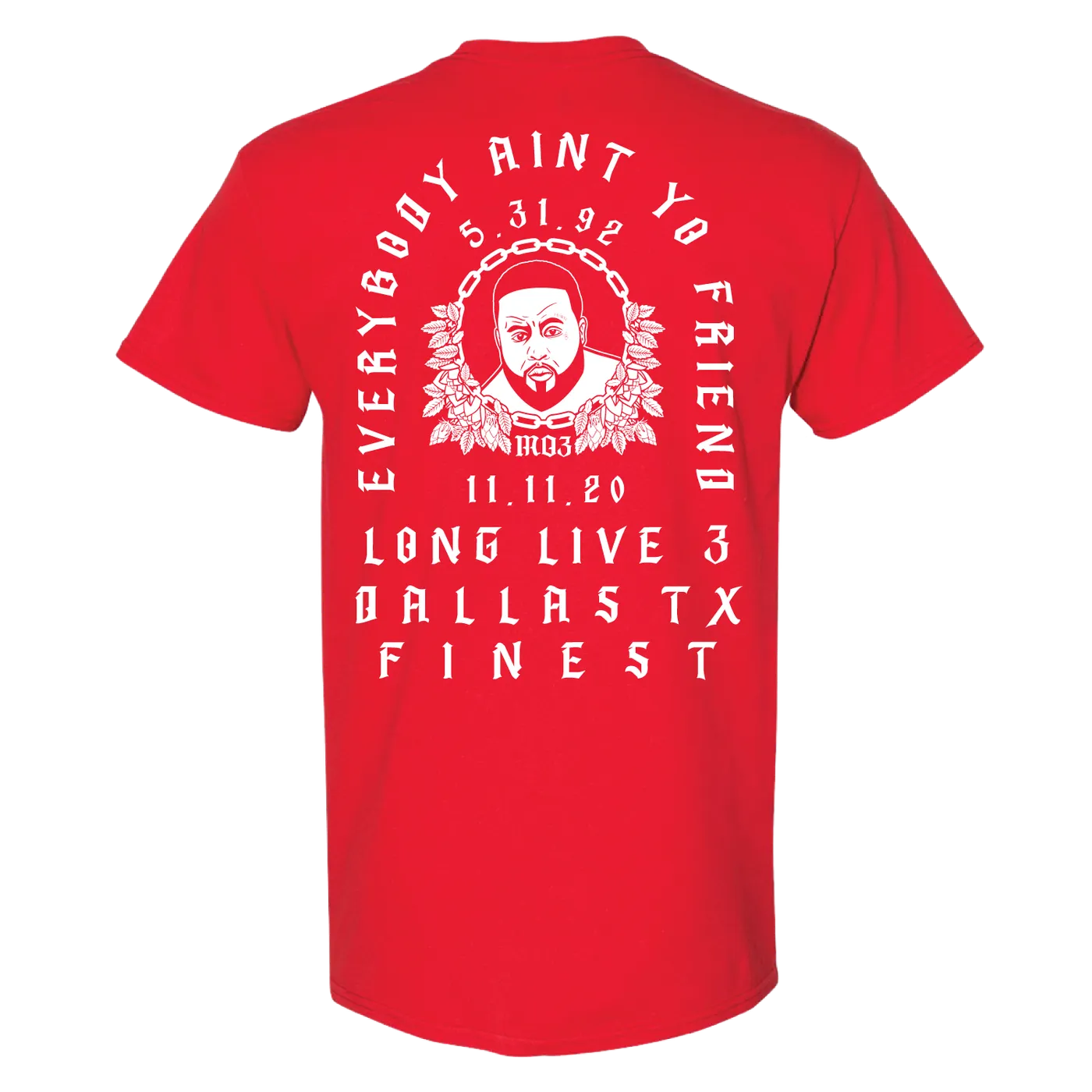 MO3 LONG LIVE 3 Memorial Tee - Red
