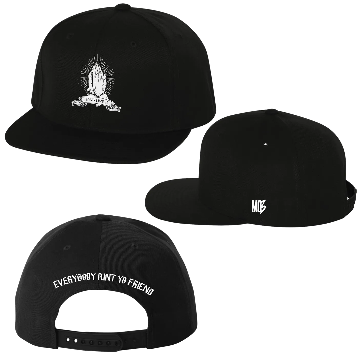 MO3 LONG LIVE 3 Memorial Hat - Black