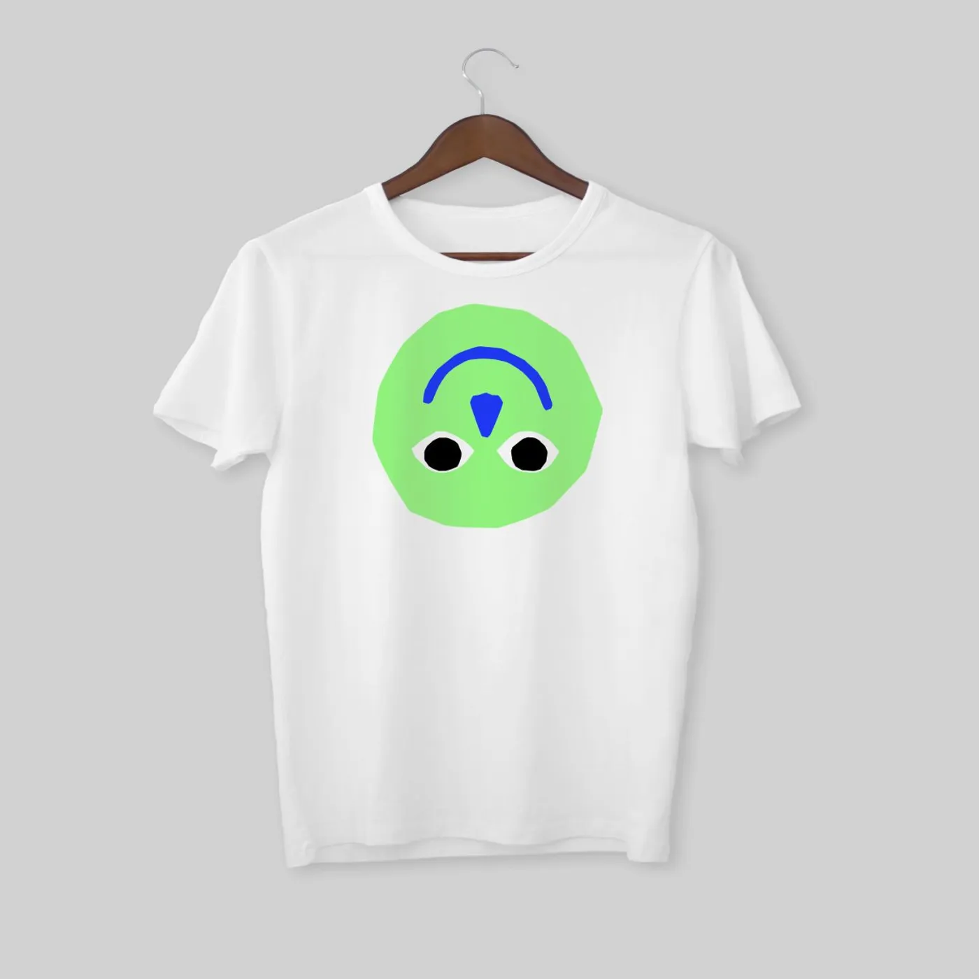 happydieyoung upside down smiley t-shirt