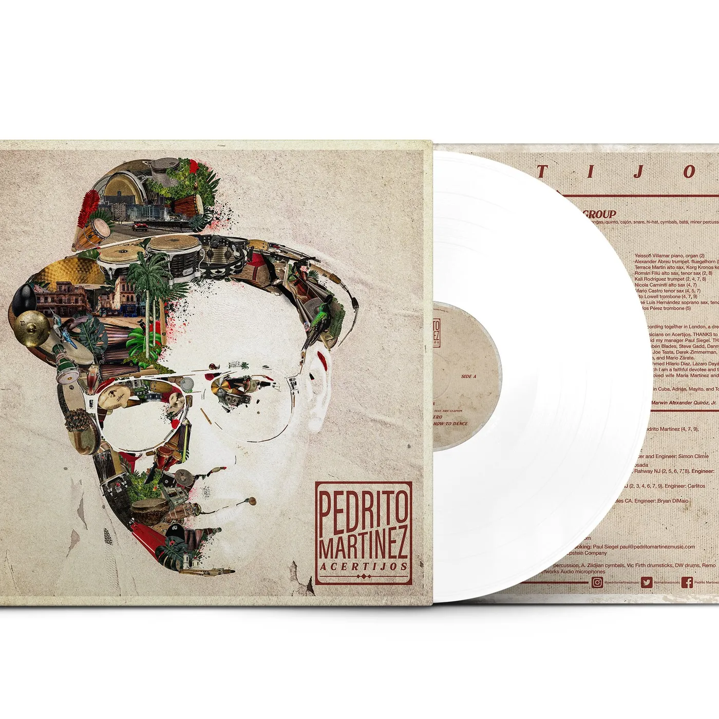 Pedrito Martinez 'ACERTIJOS' LIMITED EDITION WHITE VINYL