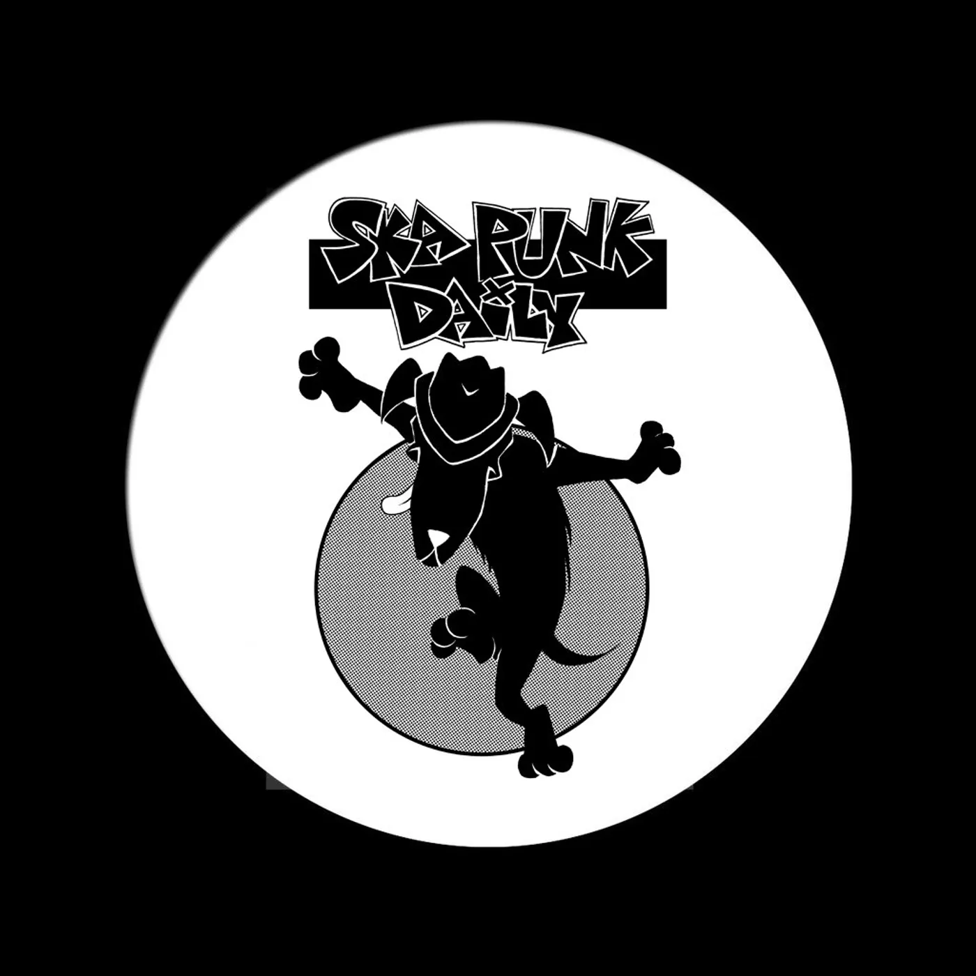Road Dog Merch Ska Punk Daily "Dog Dancing" 1 inch Pin