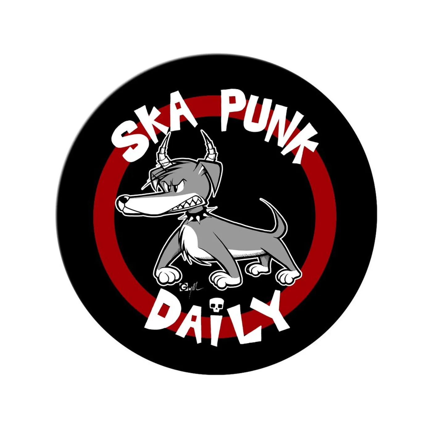 Road Dog Merch Ska Punk Daily "Dog" 1 inch Pin