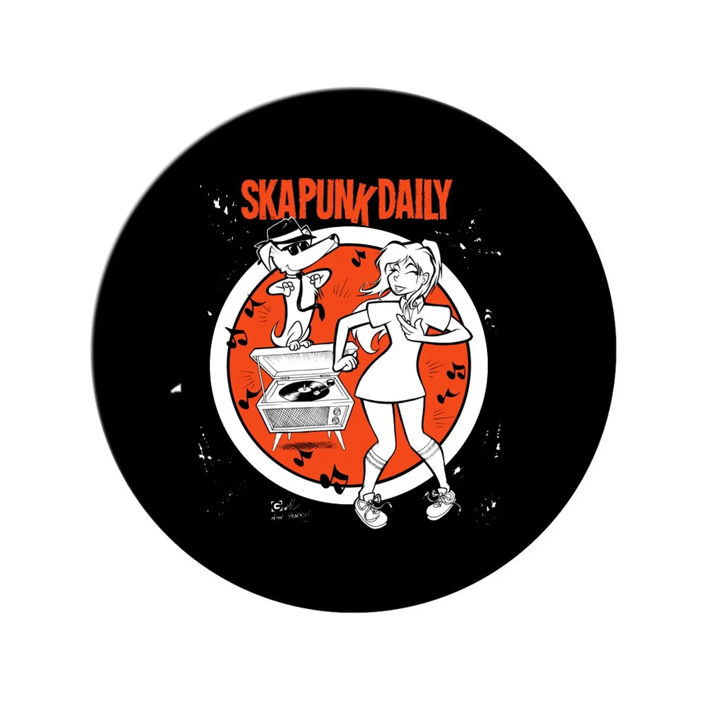 Road Dog Merch Ska Punk Daily "Dance Party" 1 inch Pin