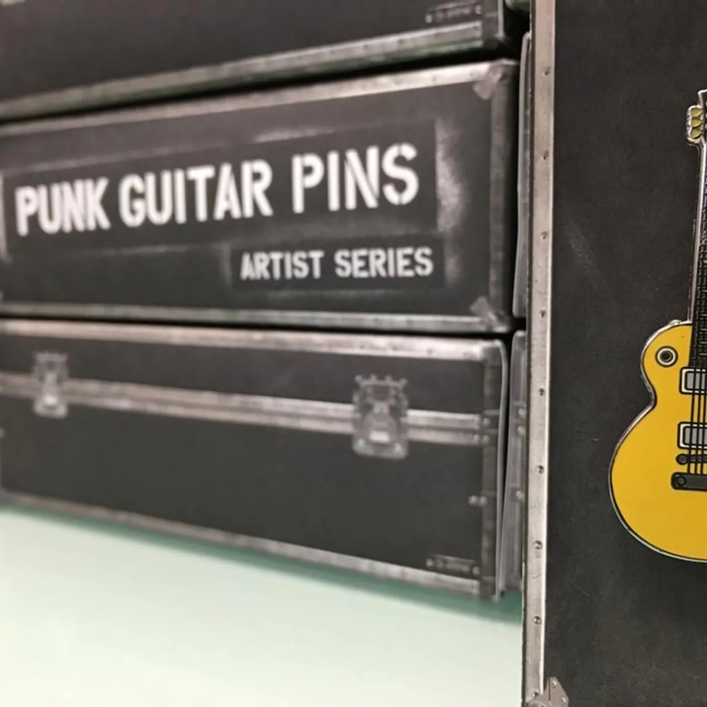 Elvis Cortez "Gold Top" Punk Guitar Pins Series #1