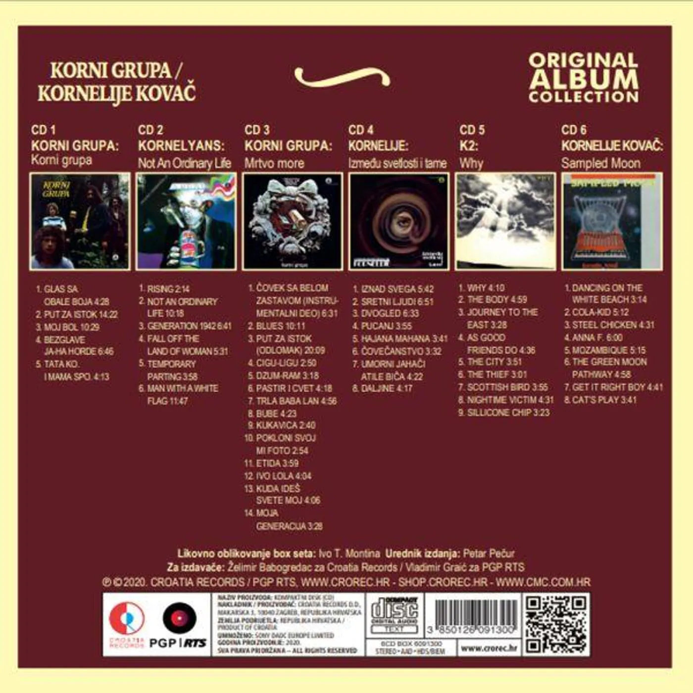 Korni Grupa KORNELIJE KOVAČ - ORIGINAL ALBUM COLLECTION