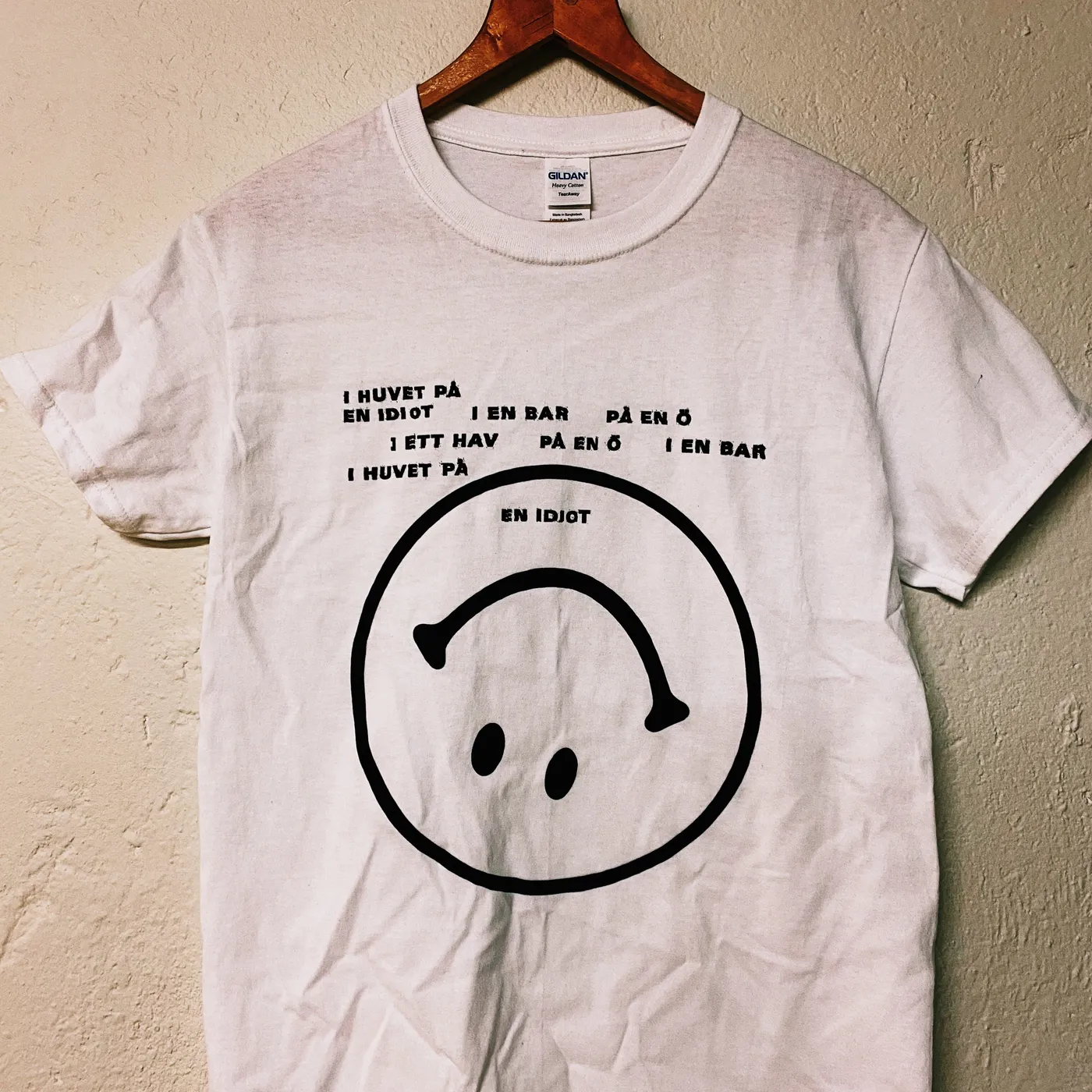 Markus Krunegård I Huvudet På En Idiot/Smiley T-shirt White