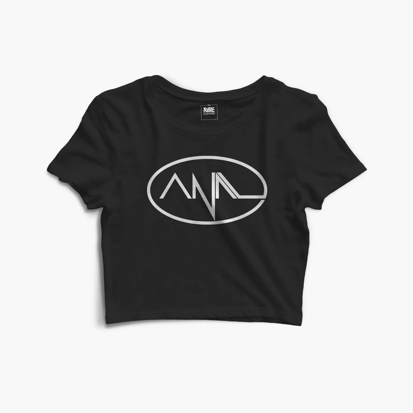 A.N.A.L. Crop Top in schwarz