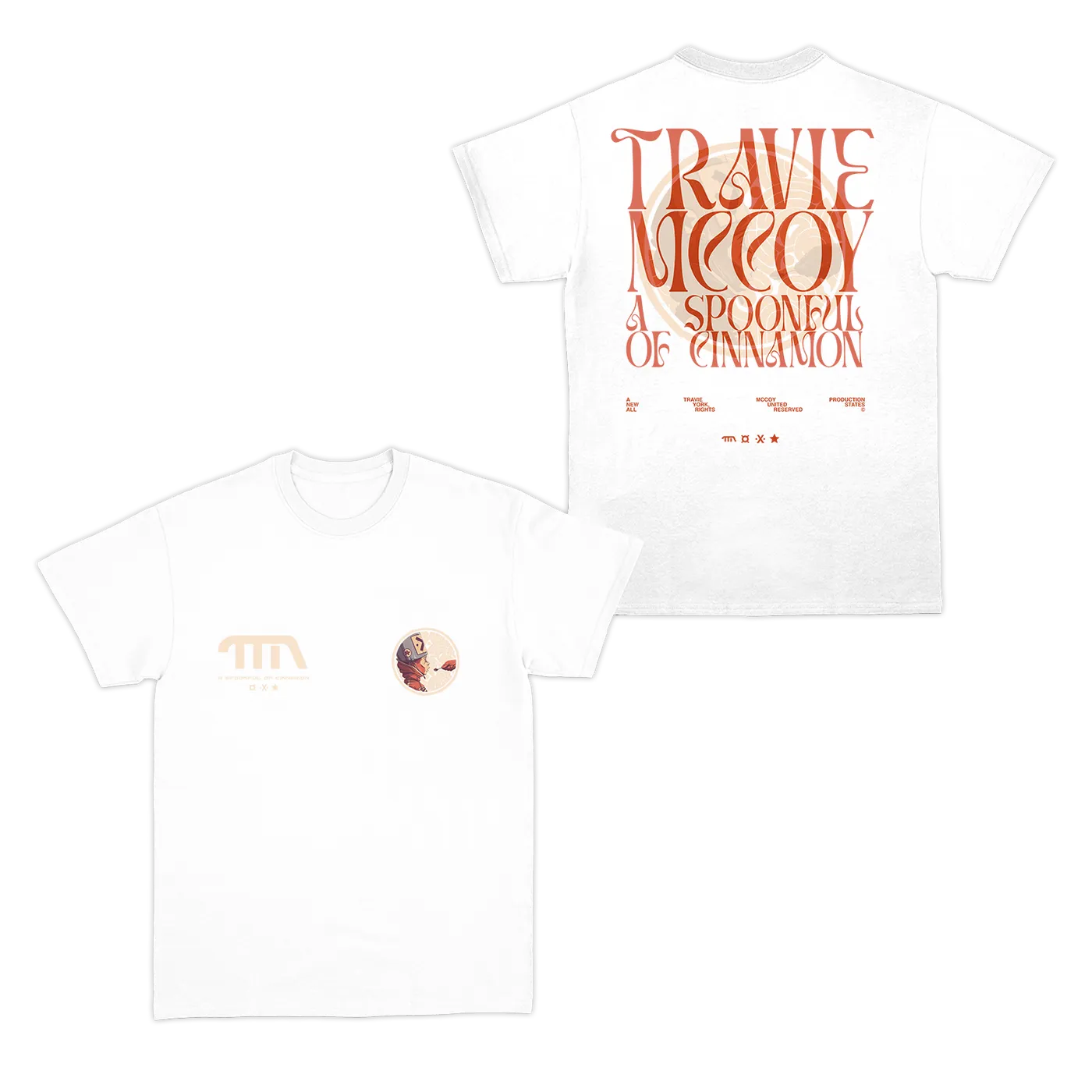 Travie McCoy Spoon Lettering White Tee
