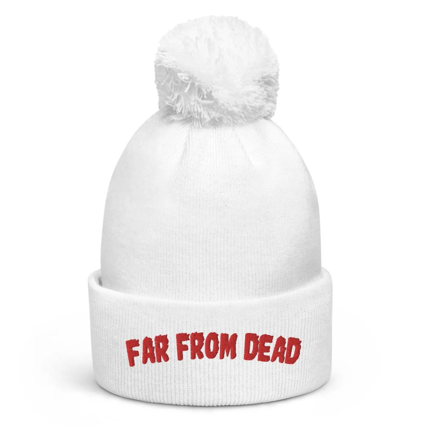 Xuitcasecity XCC "Far From Dead" Pom pom beanie