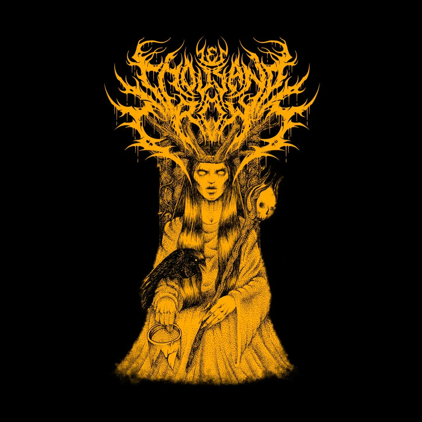 Ten Thousand Crows The Empress Tee Orange