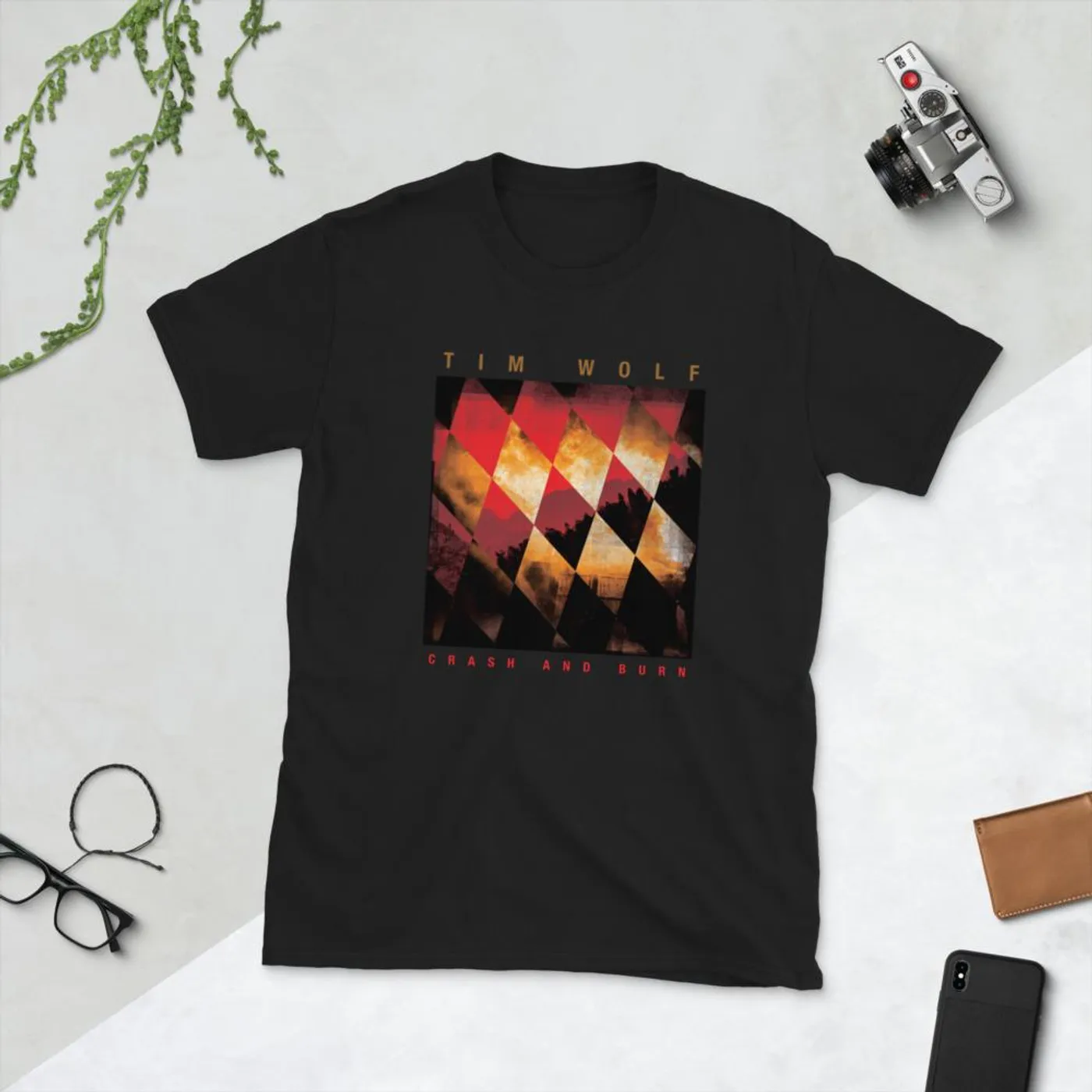 "Crash and Burn" Song Artwork T-Shirt from Tim Wolf