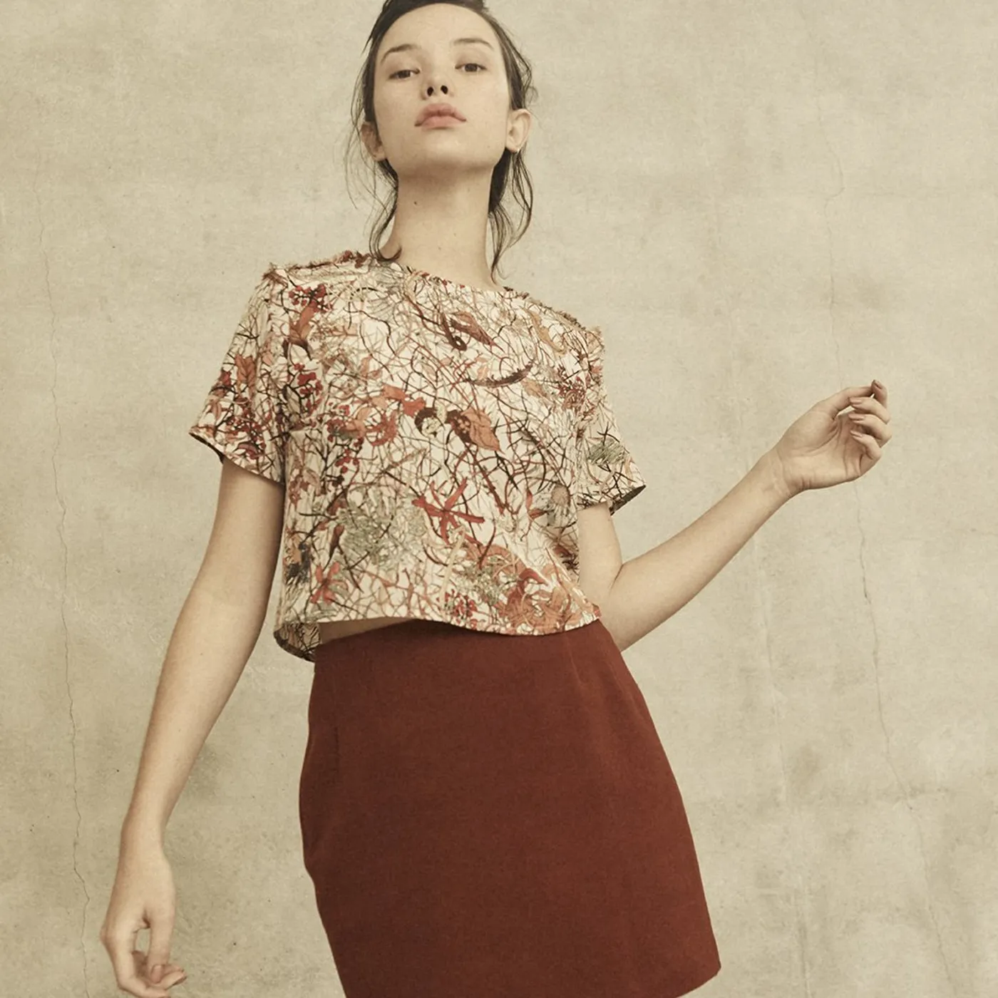 annie hamilton CROPPED TEE  //  WINTER (size 16)