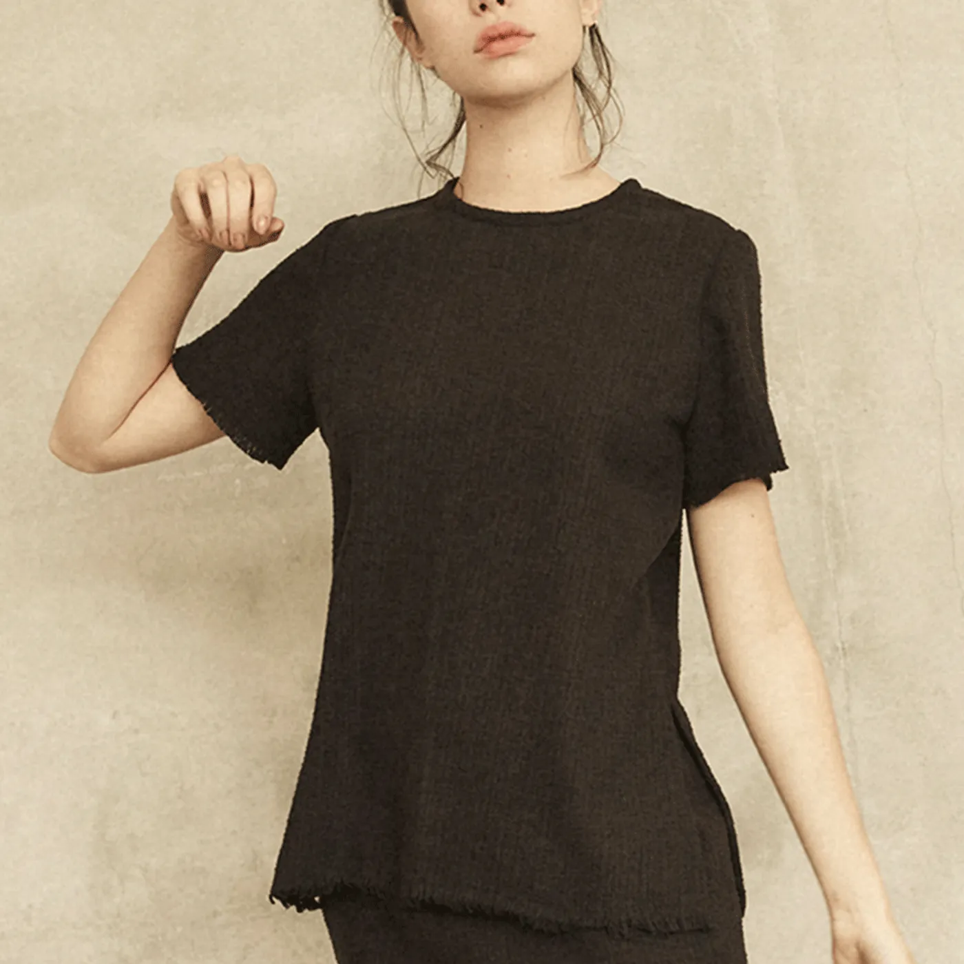 annie hamilton CLASSIC TEE  //  RAW SILK - size 6