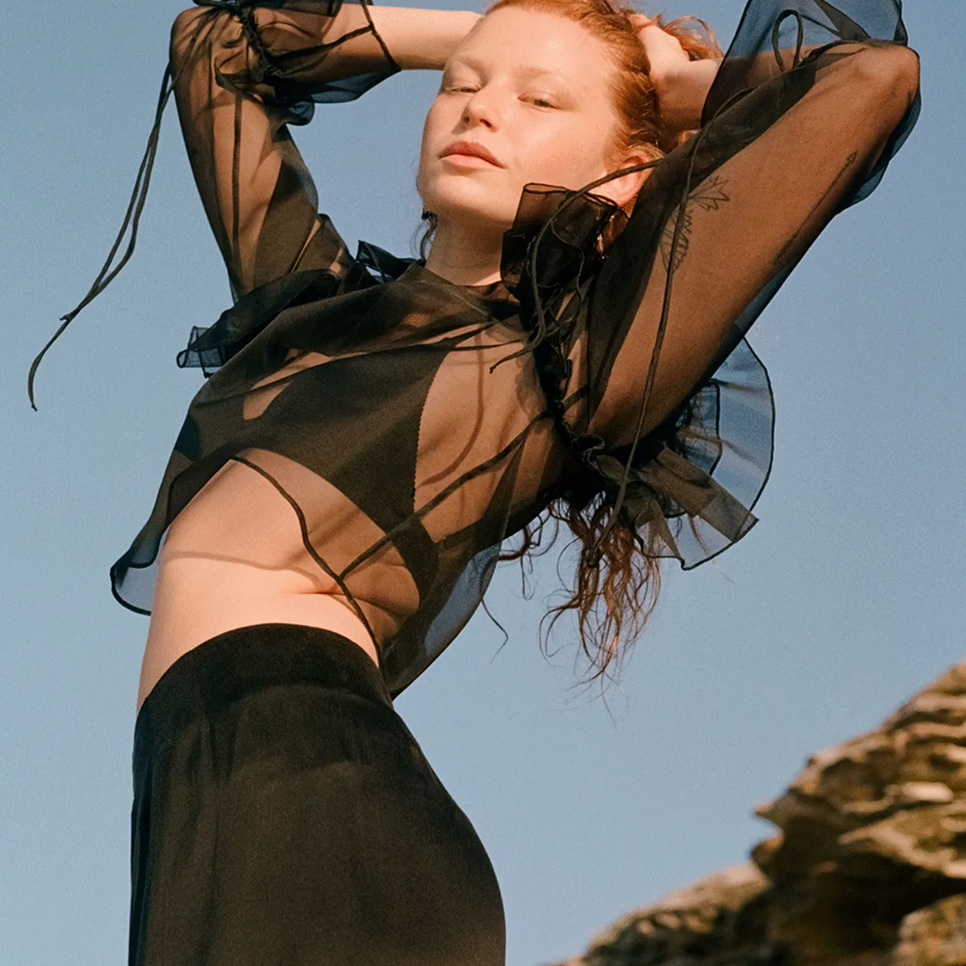 annie hamilton Cloud Shirt // Black