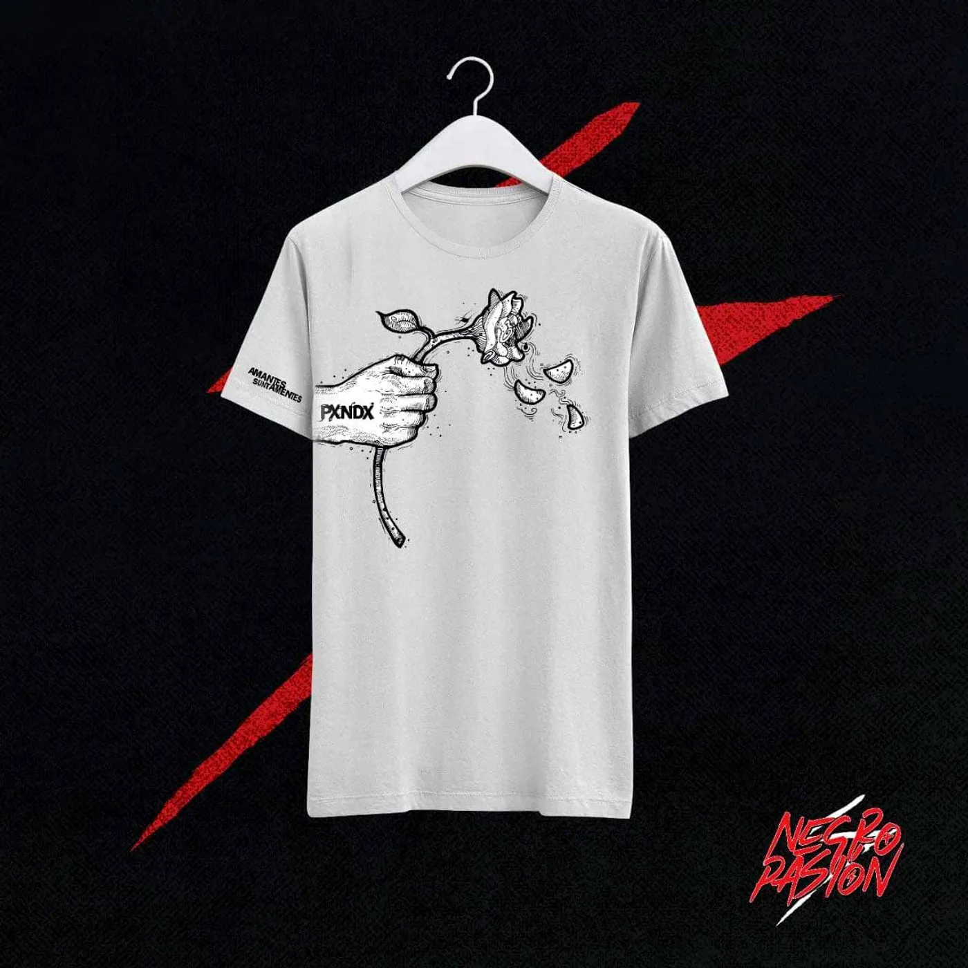 Camiseta - PXNDX - Amantes - Manga Corta