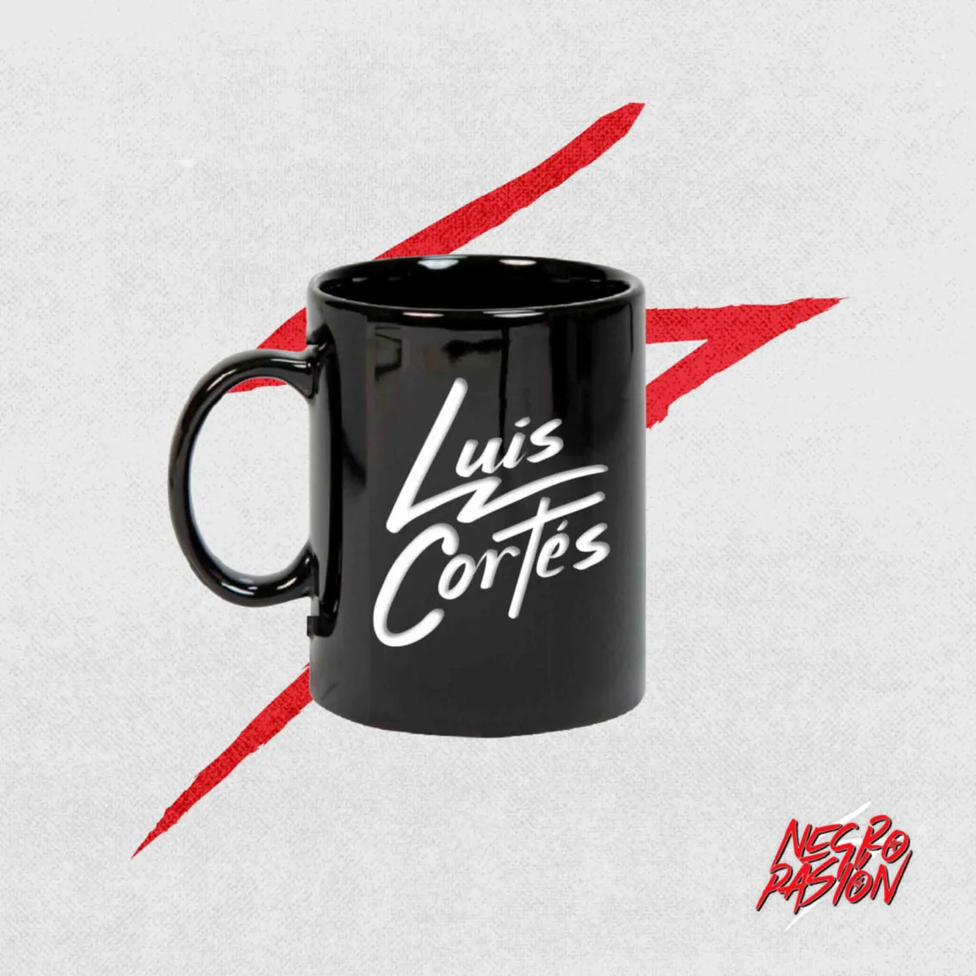 LUIS CORTES CERVANTES Taza - Luis Cortés - Negra