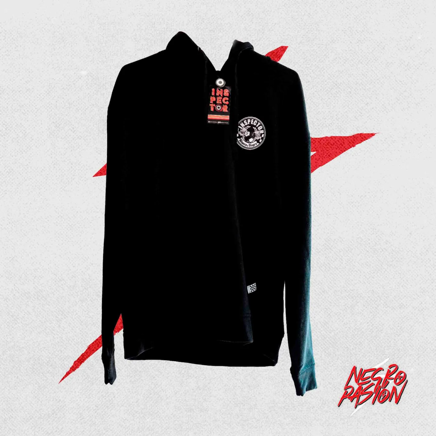 Sudadera - Inspector - Blanco y Negro