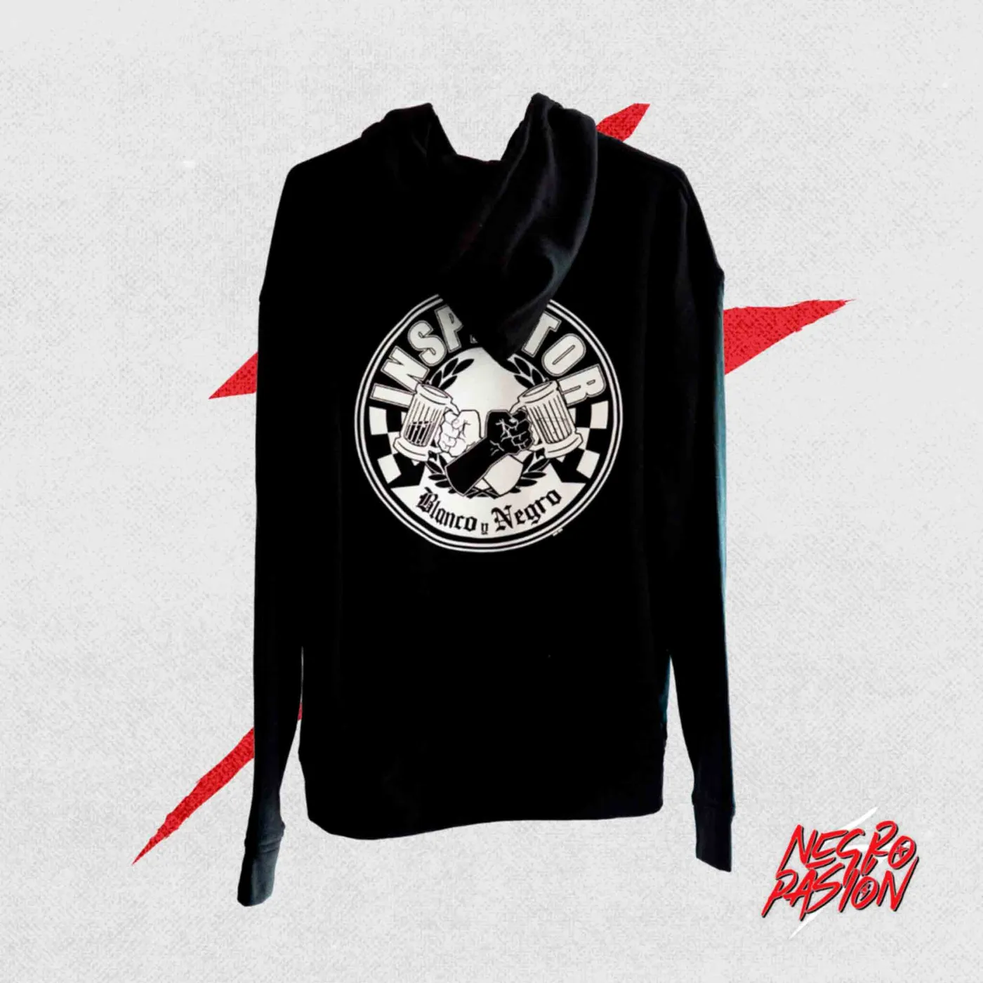 Sudadera - Inspector - Blanco y Negro