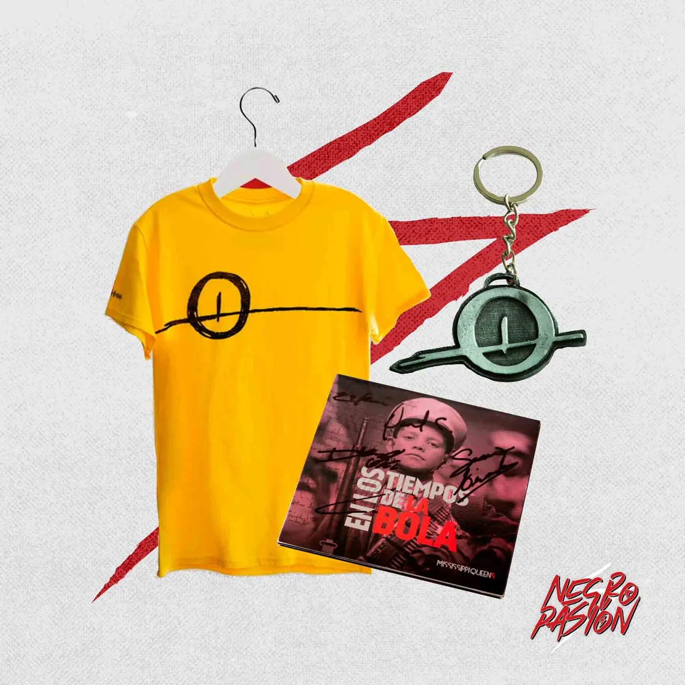 Combo - Mississippi Queens - Camiseta + Llavero + Disco