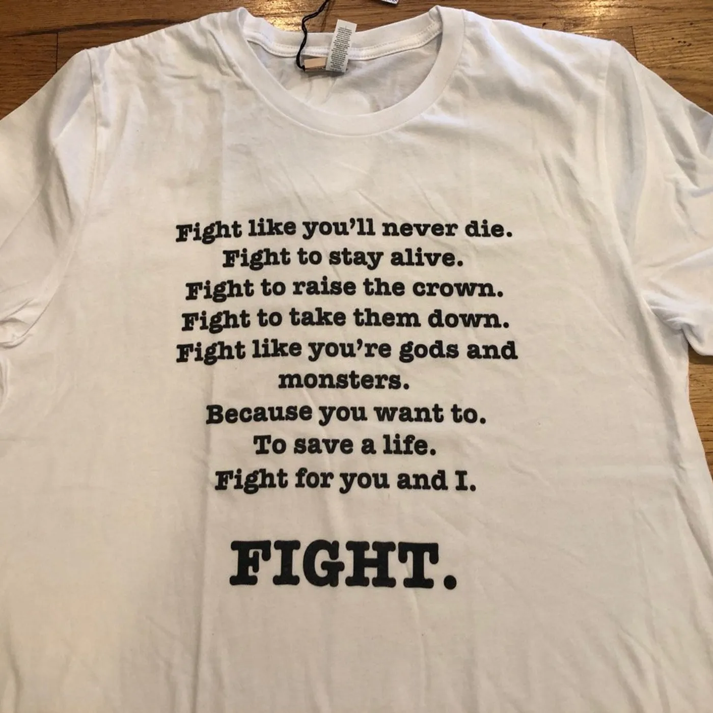 All Good Things White FIGHT T-Shirt